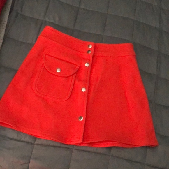 UNIF Dresses & Skirts - UNIF Orange Mini Skirt - FINAL PRICE DROP